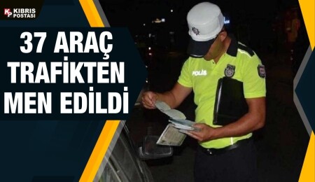 Trafik denetimlerinde 365 sürücü rapor edildi