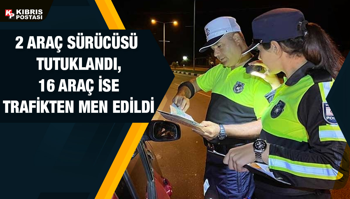 Trafik denetimlerinde 393 araç sürücüsü çeşitli trafik suçlarından ra