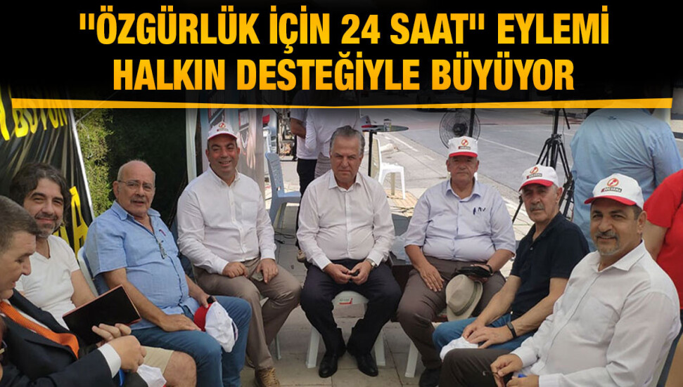 Gazeteciler Birliği'nin "Özgürlük İçin 24 Saat" Eylemi Sürüyor