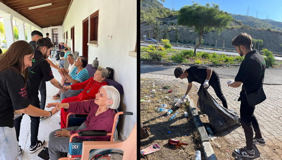 Evkaf Kindness Volunteers distribute favors to the environment