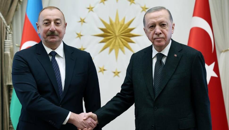 Erdoan receives Azerbaijani President before his visit to Europe